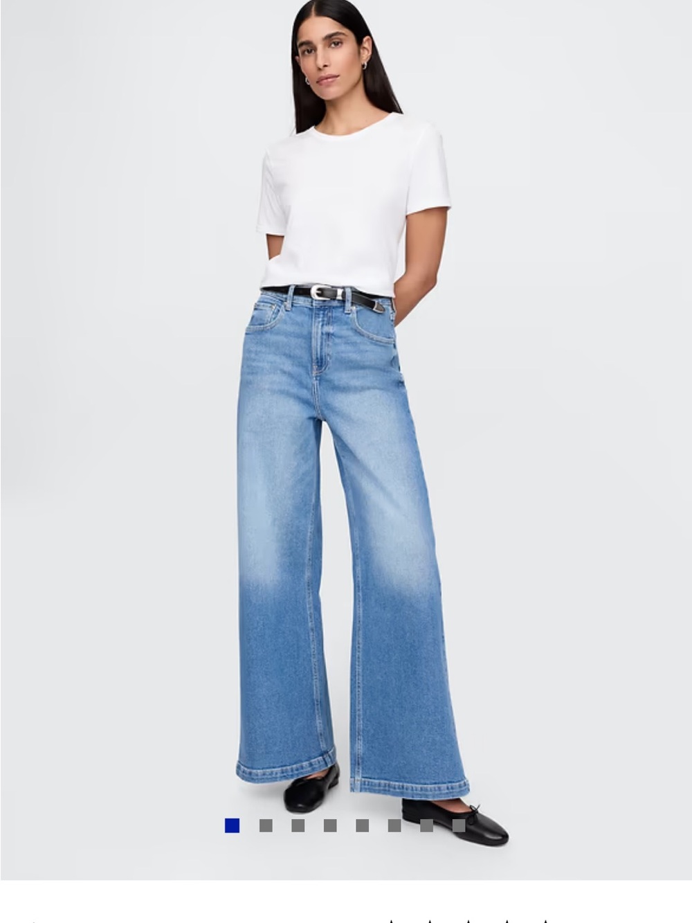 Gap High Rise Stride Wide-Leg Jeans